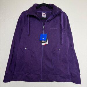 NWT Avalanche Italian Plum Full-Zip Fleece Jacket Warm Outdoor Apparel Sz L